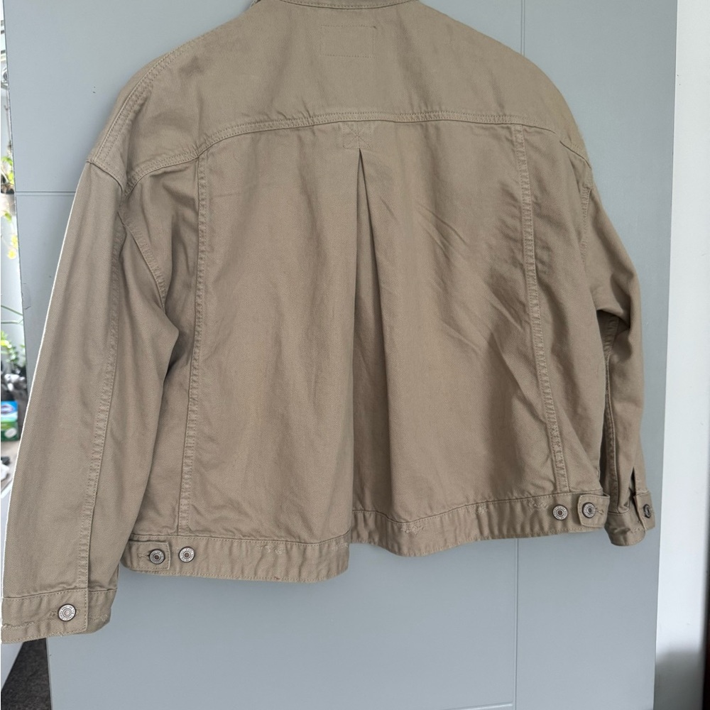 We The Free Khaki Opal Swing Denim Jacket - Picture 3 of 3